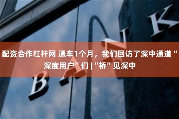 配资合作杠杆网 通车1个月，我们回访了深中通道“深度用户”们