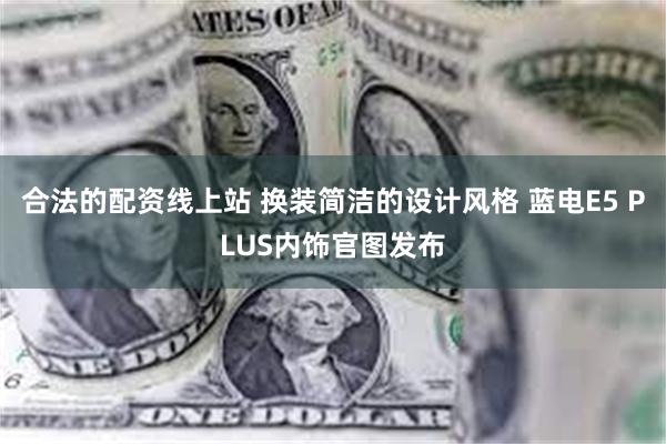 合法的配资线上站 换装简洁的设计风格 蓝电E5 PLUS内饰官图发布