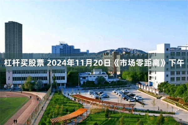 杠杆买股票 2024年11月20日《市场零距离》下午